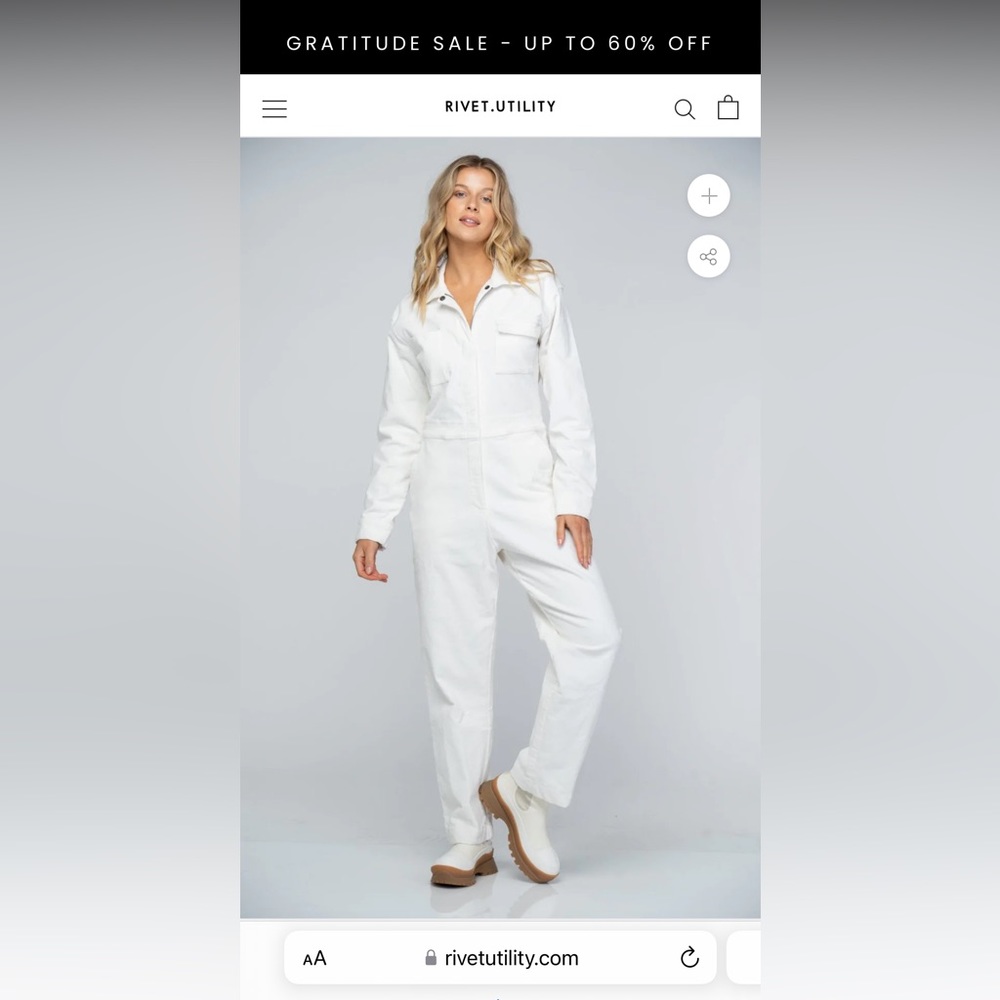 Amazing Rivet Utility Corduroy Jumpsuit